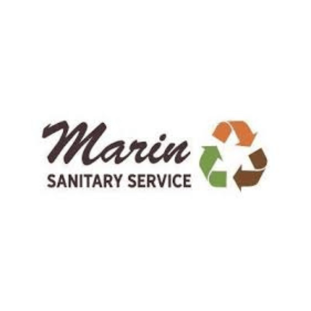 Marin Sanitary Service Logo - White